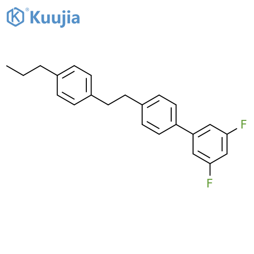 1,1'-Biphenyl, 3,5-difluoro-4'-[2-(4-propylphenyl)ethyl]- structure