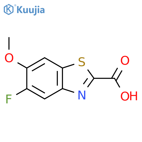 5-Fluoro-6-methoxybenzodthiazole-2-carboxylic acid structure