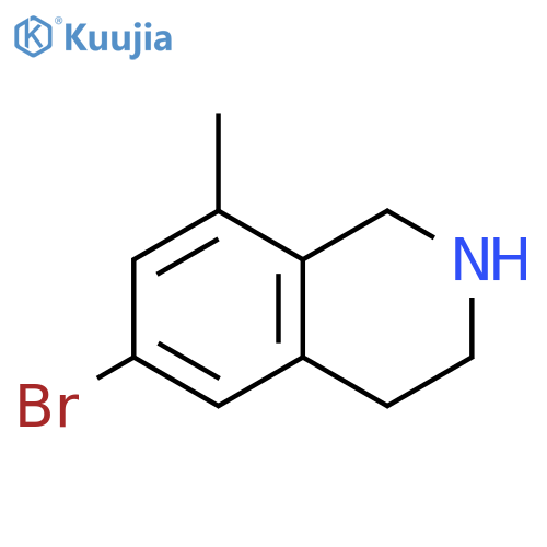 6-bromo-8-methyl-1,2,3,4-tetrahydroisoquinoline structure