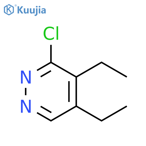 Pyridazine, 3-chloro-4,5-diethyl- structure