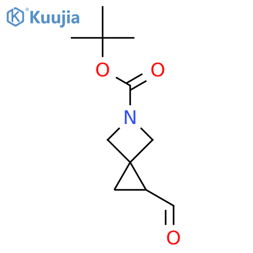 tert-butyl 1-formyl-5-azaspiro[2.3]hexane-5-carboxylate structure