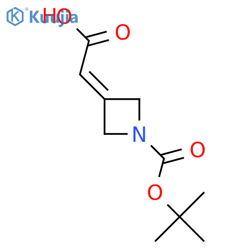 2-(1-(tert-Butoxycarbonyl)azetidin-3-ylidene)acetic acid structure