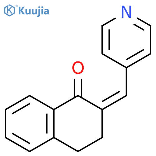 1(2H)-Naphthalenone, 3,4-dihydro-2-(4-pyridinylmethylene)-, (2Z)- structure