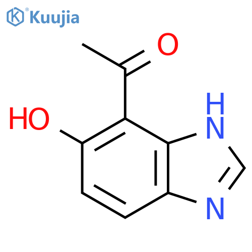 Ethanone, 1-(5-hydroxy-1H-benzimidazol-4-yl)- structure