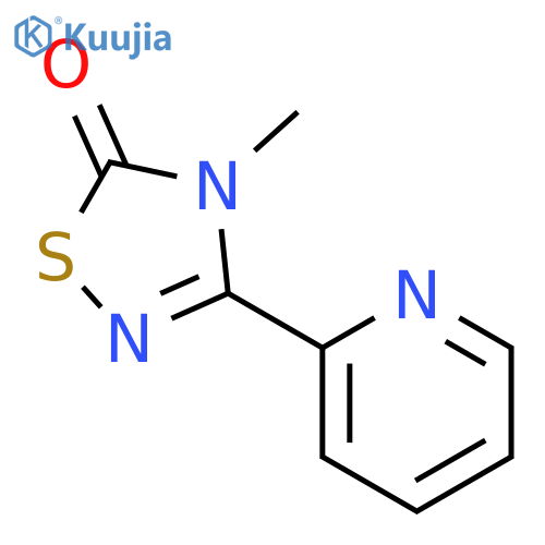 1,2,4-Thiadiazol-5(4H)-one, 4-methyl-3-(2-pyridinyl)- structure
