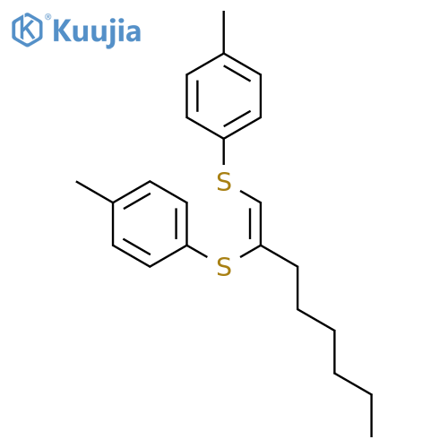 Benzene, 1,1'-[[(1Z)-1-hexyl-1,2-ethenediyl]bis(thio)]bis[4-methyl- structure