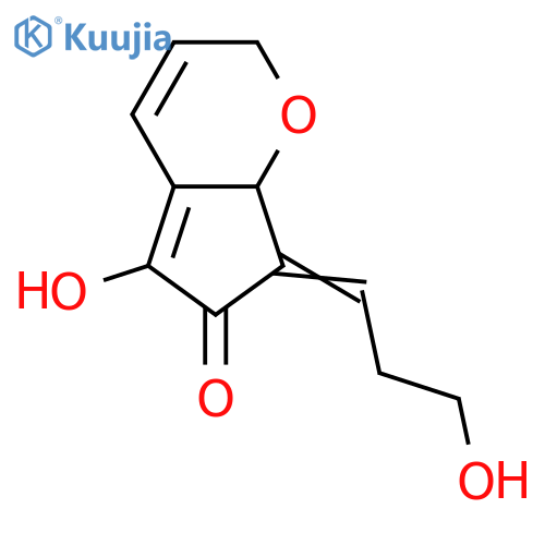 7,7a-Dihydro-5-hydroxy-7-(2-propenylidene)cyclopenta[b]pyran-6(2H)-one; (7E,7aξ)-form, 2',3'-Dihydro, 3'-hydroxy structure