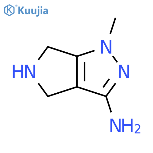 1-methyl-1H,4H,5H,6H-pyrrolo3,4-cpyrazol-3-amine structure