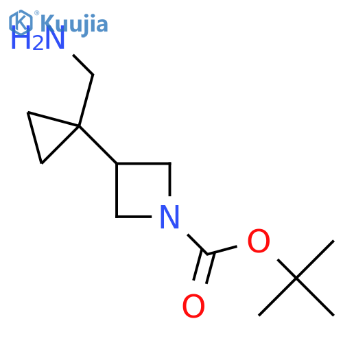 tert-butyl 3-1-(aminomethyl)cyclopropylazetidine-1-carboxylate structure