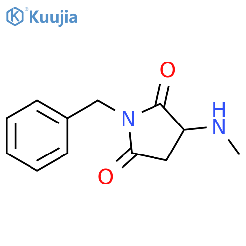 1-benzyl-3-(methylamino)pyrrolidine-2,5-dione structure