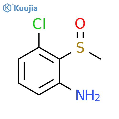 3-chloro-2-methanesulfinylaniline structure