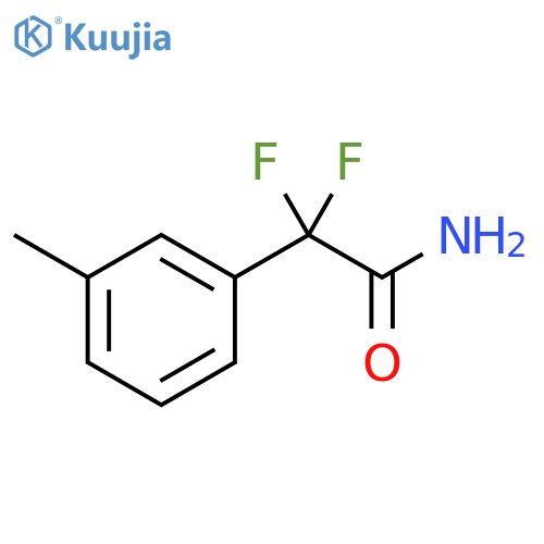 2,2-difluoro-2-(3-methylphenyl)acetamide structure