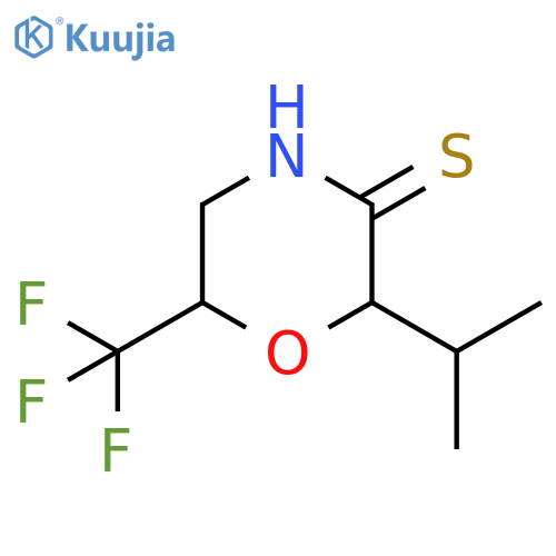 2-(propan-2-yl)-6-(trifluoromethyl)morpholine-3-thione structure