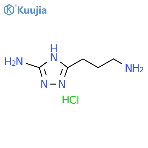 5-(3-aminopropyl)-4H-1,2,4-triazol-3-amine hydrochloride structure