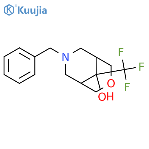7-benzyl-9-(trifluoromethyl)-3-oxa-7-azabicyclo[3.3.1]nonan-9-ol structure
