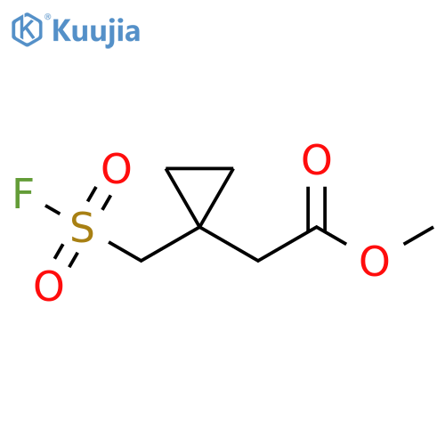 methyl 2-{1-(fluorosulfonyl)methylcyclopropyl}acetate structure