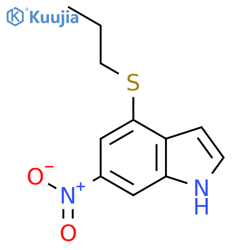 6-Nitro-4-(propylsulfanyl)-1H-indole structure