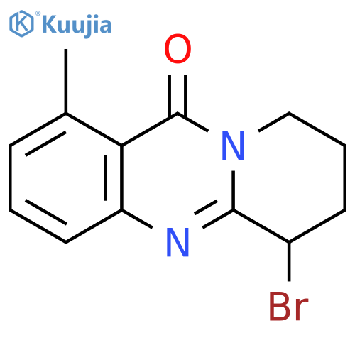 6-bromo-1-methyl-6H,7H,8H,9H,11H-pyrido[2,1-b]quinazolin-11-one structure