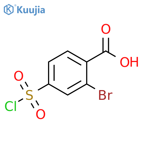 2-bromo-4-(chlorosulfonyl)benzoic acid structure