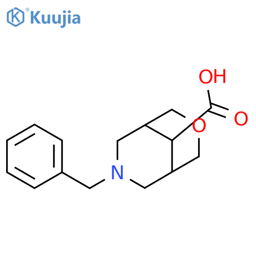 7-benzyl-3-oxa-7-azabicyclo[3.3.1]nonane-9-carboxylic acid structure