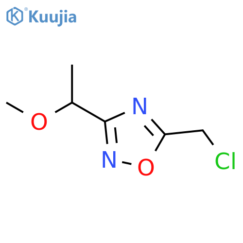 5-(chloromethyl)-3-(1-methoxyethyl)-1,2,4-oxadiazole structure