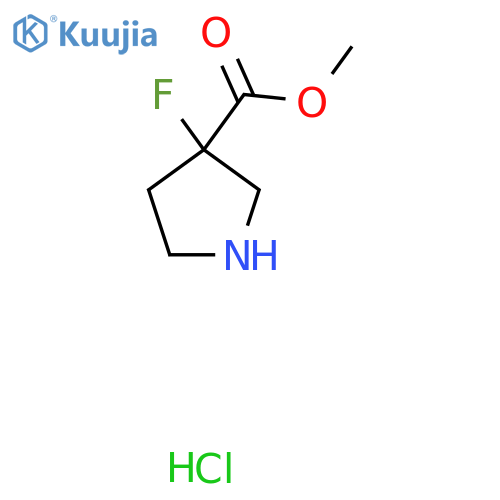 methyl 3-fluoropyrrolidine-3-carboxylate;hydrochloride structure