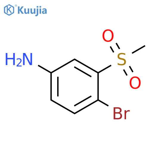4-bromo-3-methanesulfonylaniline structure