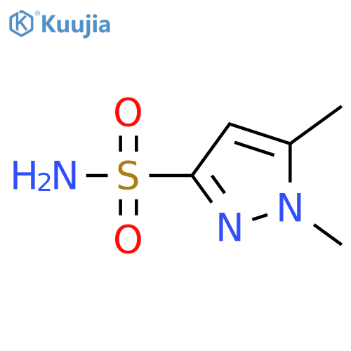 1,5-dimethyl-1H-pyrazole-3-sulfonamide structure