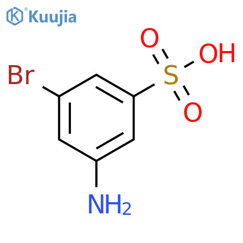3-amino-5-bromobenzene-1-sulfonic acid structure