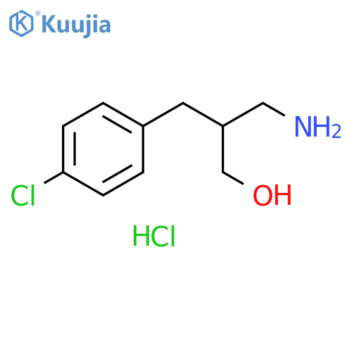 3-amino-2-(4-chlorophenyl)methylpropan-1-ol hydrochloride structure