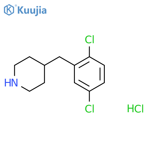 4-(2,5-dichlorophenyl)methylpiperidine hydrochloride structure