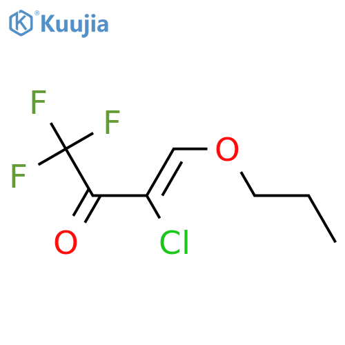 3-chloro-1,1,1-trifluoro-4-propoxybut-3-en-2-one structure