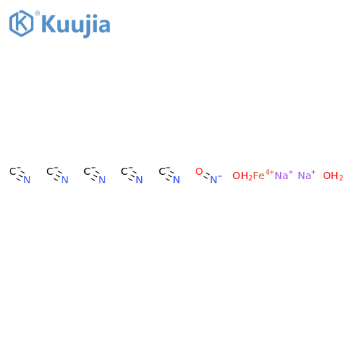 Nitroprusside disodium dihydrate structure