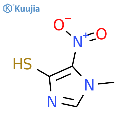 1H-Imidazole-4-thiol, 1-methyl-5-nitro- structure