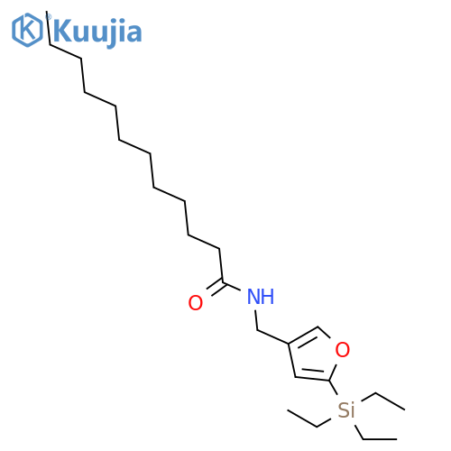 Dodecanamide, N-[[5-(triethylsilyl)-3-furanyl]methyl]- structure
