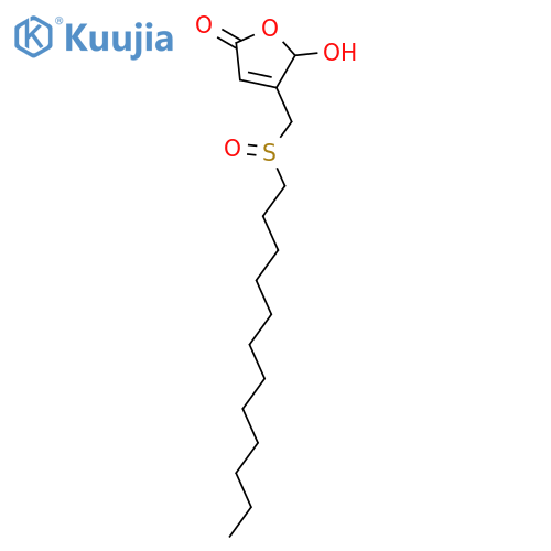 2(5H)-Furanone, 4-[(dodecylsulfinyl)methyl]-5-hydroxy- structure