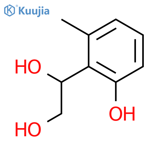 2-hydroxy-6-methyl-(1,2-dihydroxyethyl)-benzene structure