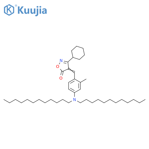 5(4H)-Isoxazolone,3-cyclohexyl-4-[[4-(didodecylamino)-2-methylphenyl]methylene]- structure