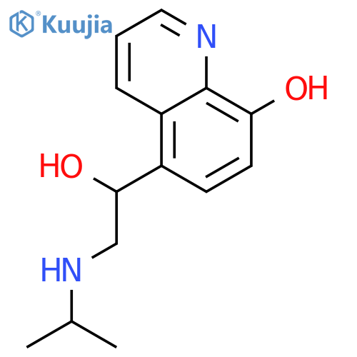 5-Quinolinemethanol,8-hydroxy-a-[[(1-methylethyl)amino]methyl]- structure