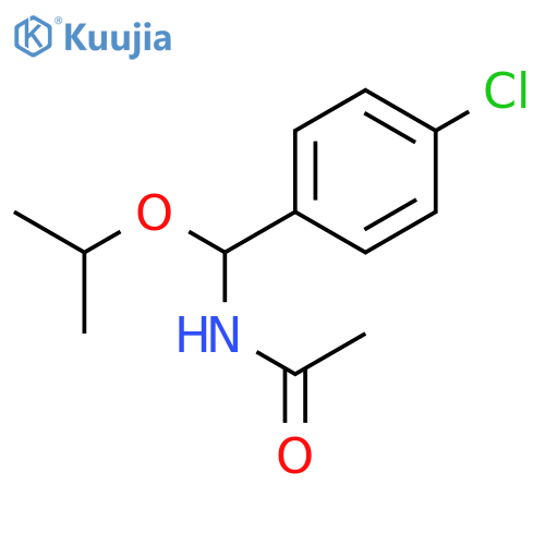 Acetamide, N-[(4-chlorophenyl)(1-methylethoxy)methyl]- structure