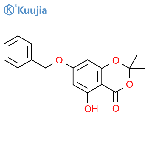 5-Hydroxy-2,2-dimethyl-7-(phenylmethoxy)-4H-1,3-benzodioxin-4-one structure