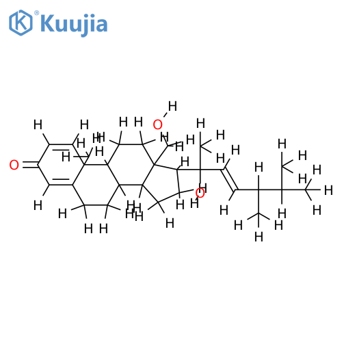 (20S,22E)-24-methylcholesta-1,4,22-triene-18,20-diol-3-one structure