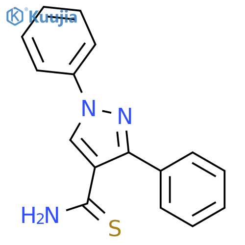 1H-Pyrazole-4-carbothioamide, 1,3-diphenyl- structure