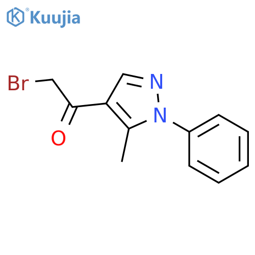 2-Bromo-1-(5-methyl-1-phenyl-1H-pyrazol-4-yl)ethan-1-one structure