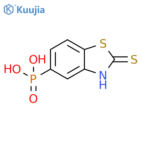 Phosphonic acid, (2,3-dihydro-2-thioxo-5-benzothiazolyl)- structure