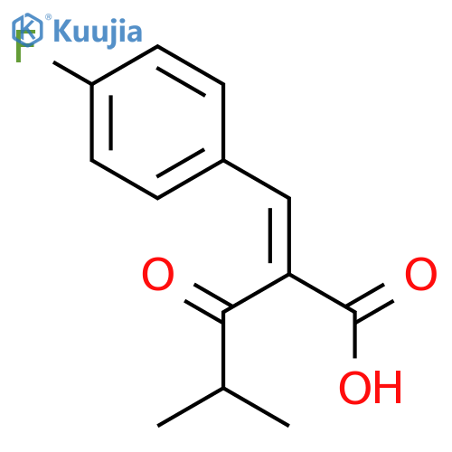 Pentanoic acid, 2-[(4-fluorophenyl)methylene]-4-methyl-3-oxo- structure