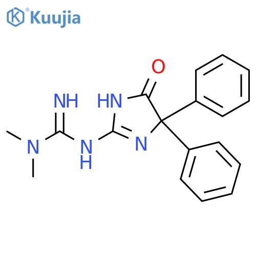 Guanidine,N'-(4,5-dihydro-5-oxo-4,4-diphenyl-1H-imidazol-2-yl)-N,N-dimethyl- structure