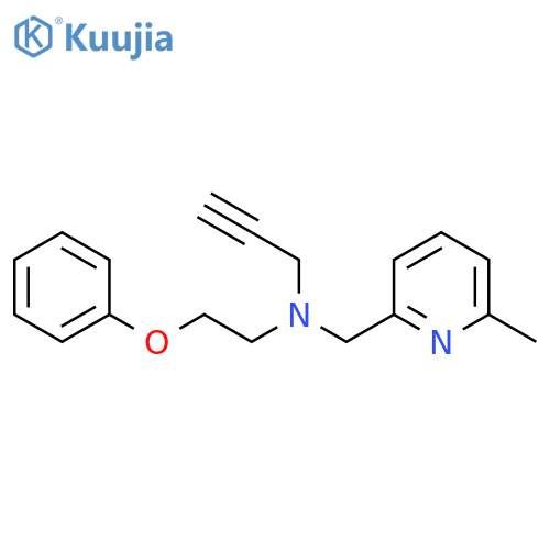 [(6-Methylpyridin-2-yl)methyl](2-phenoxyethyl)(prop-2-yn-1-yl)amine structure