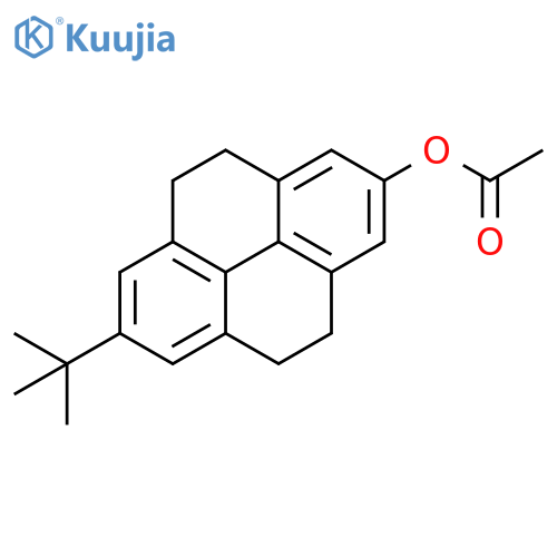 2-Pyrenol, 7-(1,1-dimethylethyl)-4,5,9,10-tetrahydro-, 2-acetate structure