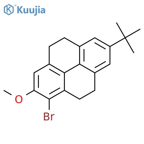 Pyrene, 1-bromo-7-(1,1-dimethylethyl)-4,5,9,10-tetrahydro-2-methoxy- structure